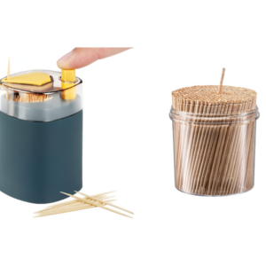 Toothpick Holder + 100 Toothpicks