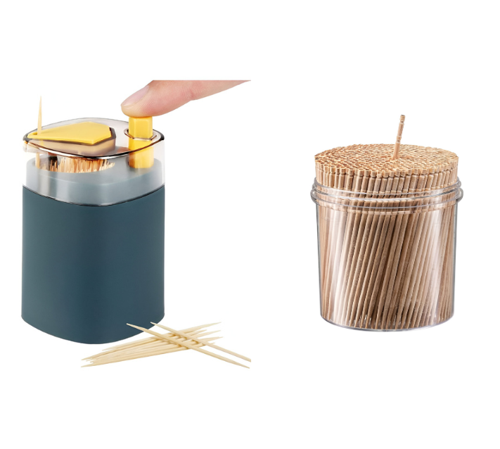 Toothpick Holder + 100 Toothpicks