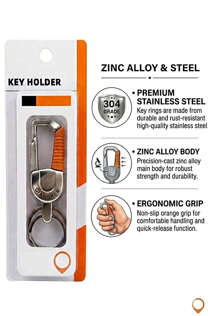 Metal Keychain(Design 1) - Pack of 1