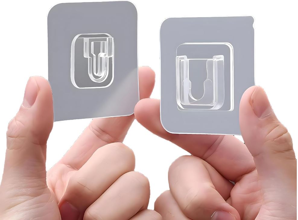Adhesive Hooks(White) | Pack of 10