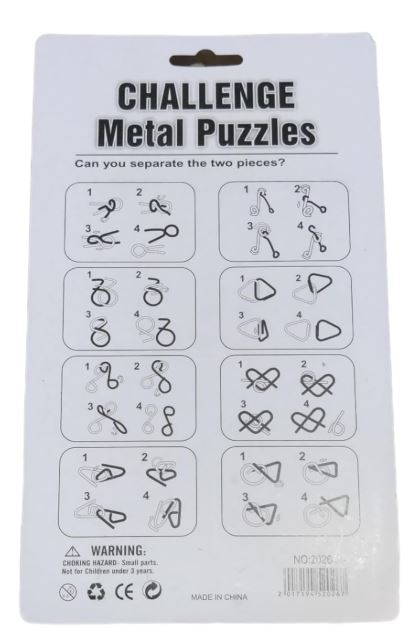 Metal Brain Twister - 6 Puzzles