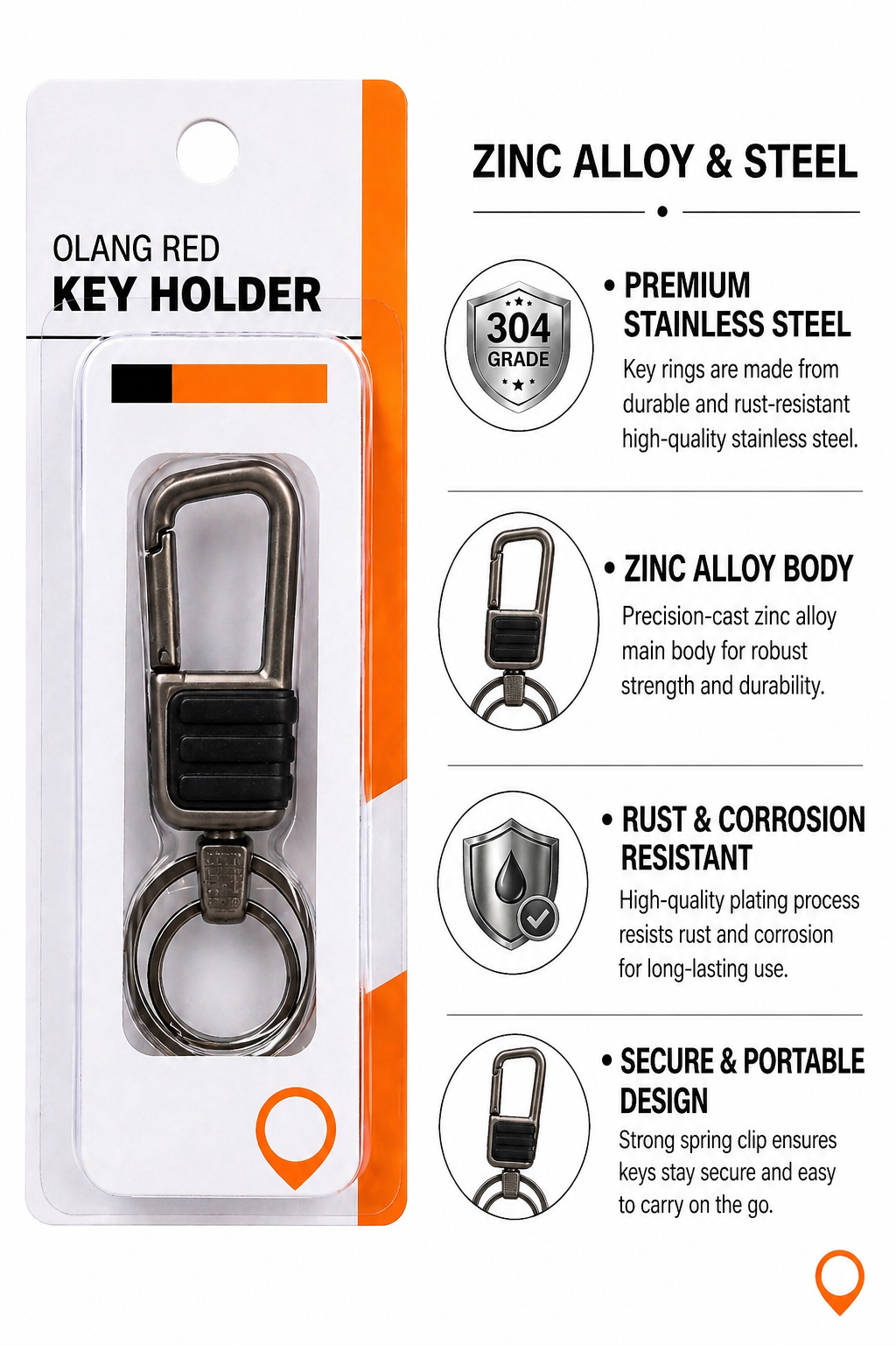 Metal Keychain(Design 6) - Pack of 1